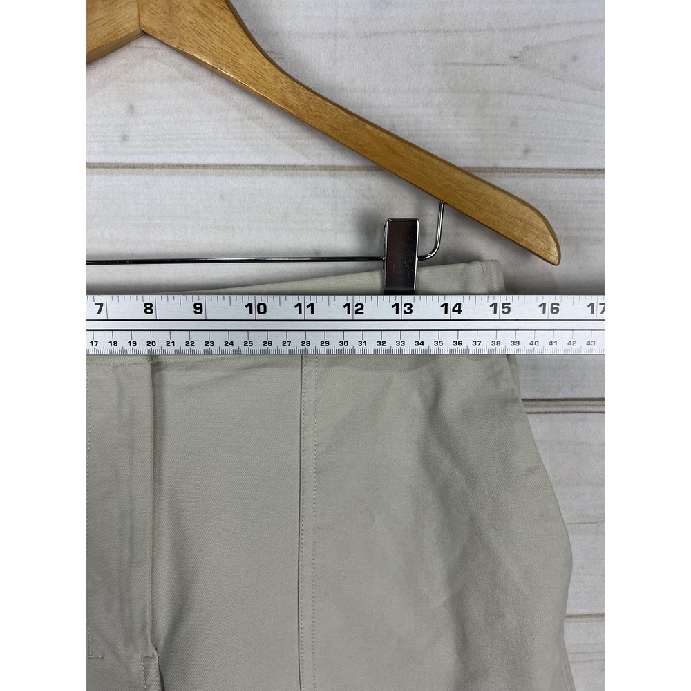 Lululemon Cargo Pants Womens 30 Beige Cropped Stretch Elastic Waist Pockets - Picture 5 of 8